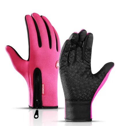 HETE VERKOOP 49%Outdoor Koudebestendige Fleece Anti-slip Volledige vinger Touch Screen Handschoenen