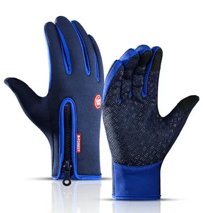 HETE VERKOOP 49%Outdoor Koudebestendige Fleece Anti-slip Volledige vinger Touch Screen Handschoenen