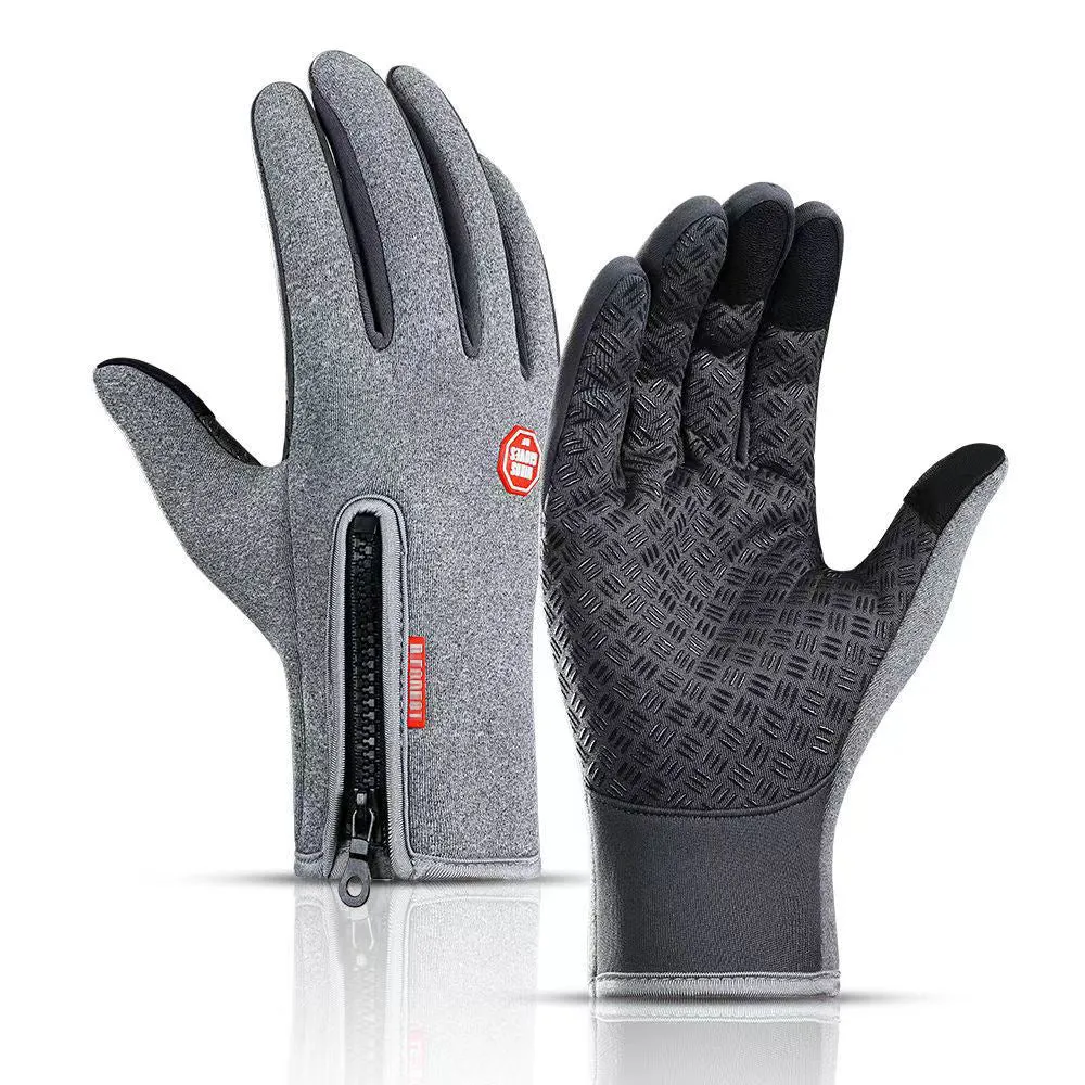 HETE VERKOOP 49%Outdoor Koudebestendige Fleece Anti-slip Volledige vinger Touch Screen Handschoenen