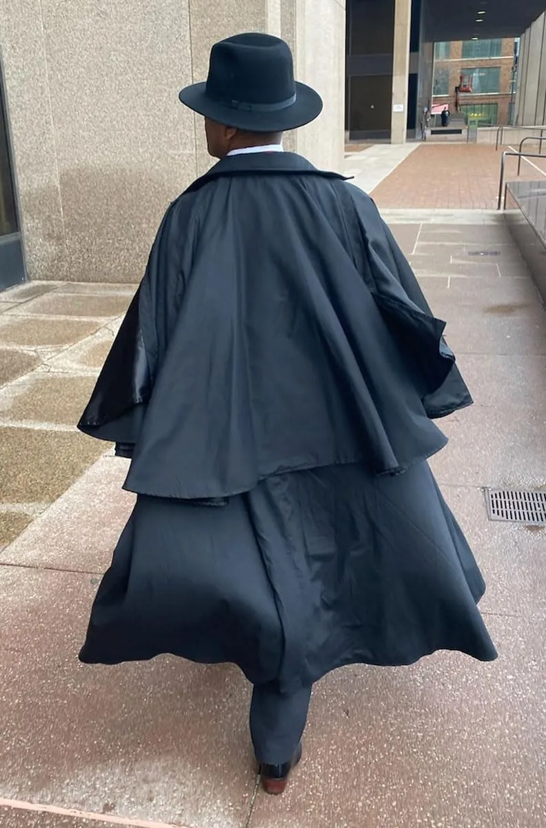Historical Emporium Men's 100% Cotton Inverness Dress Cape