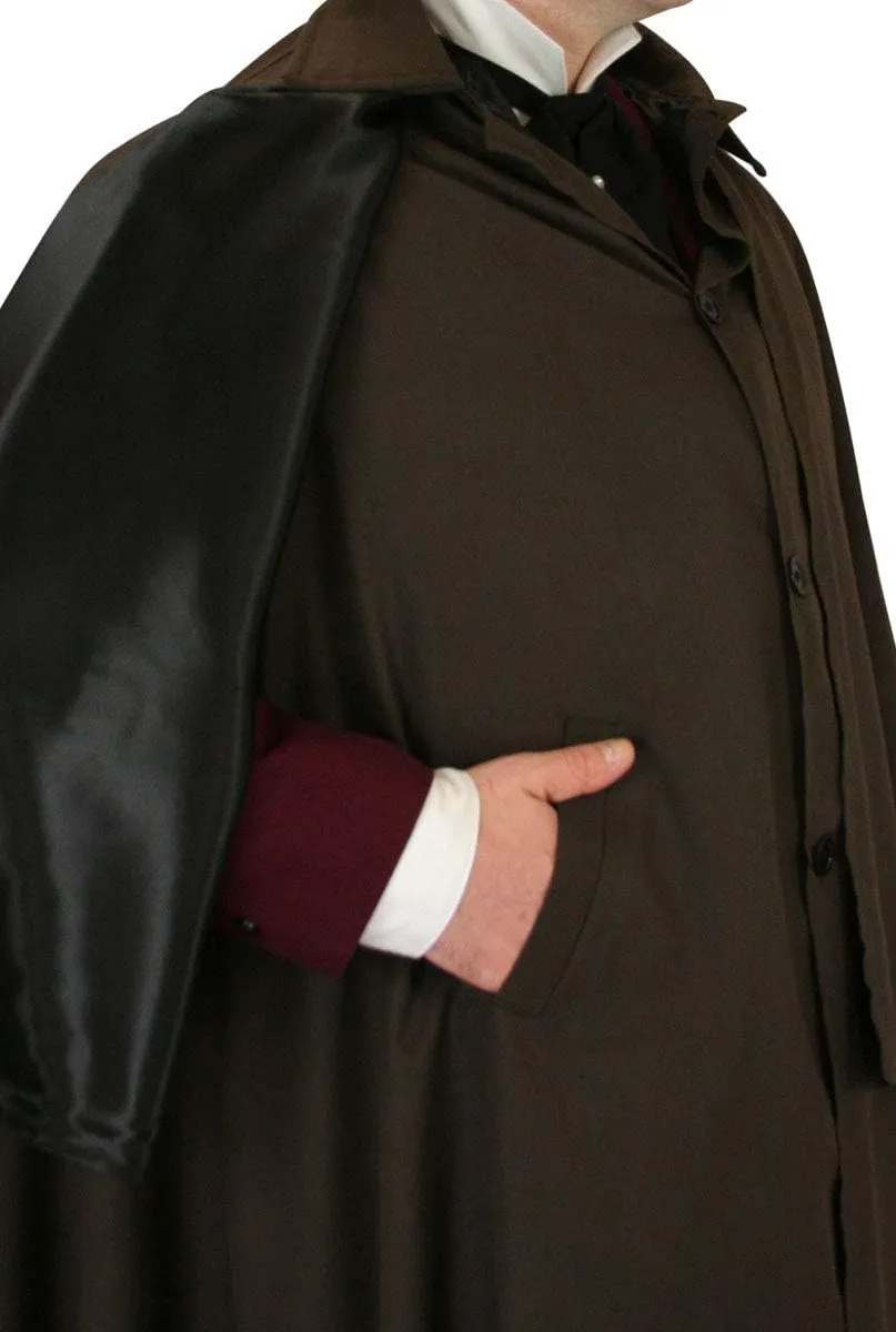 Historical Emporium Men's 100% Cotton Inverness Dress Cape