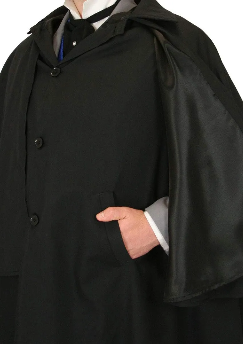 Historical Emporium Men's 100% Cotton Inverness Dress Cape