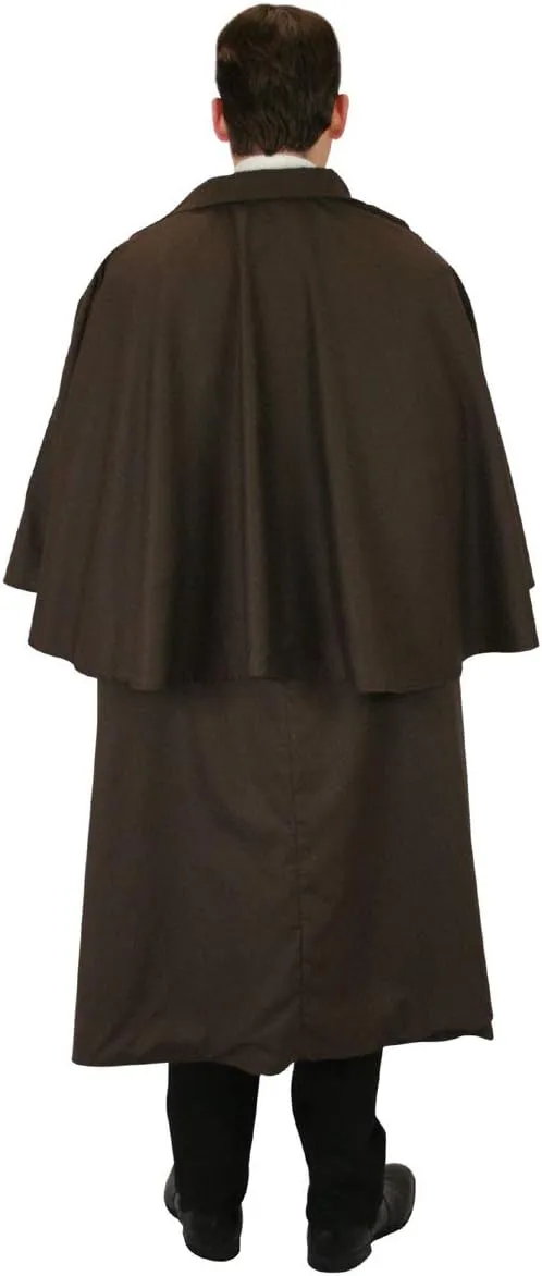 Historical Emporium Men's 100% Cotton Inverness Dress Cape