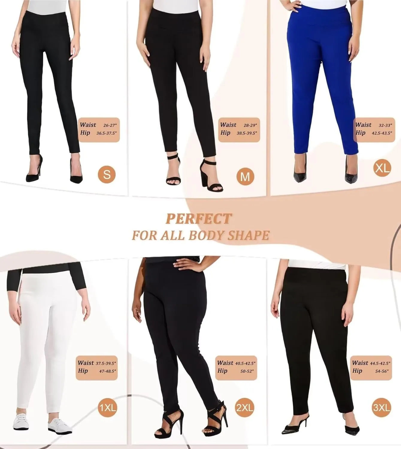 Hybrid & Company Super Comfy Stretch with Full Elastic Waist Pull On Millennium Twill Pant