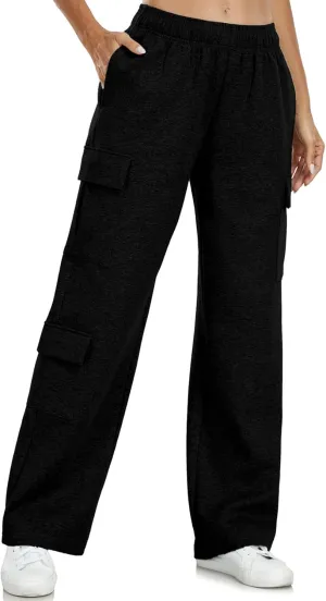 Inno 28" 31" 34" 36" Womens Cargo Sweatpants Y2K Casual Baggy Wide Leg Pants Cotton Jogger Fashion 2025 Trendy