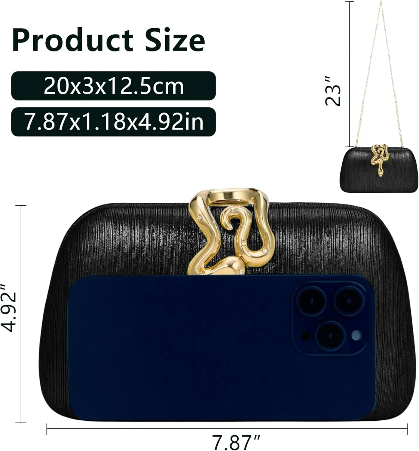 jessie Womens Evening Bags Formal Bridal Wedding Small Clutches Purses Crossbody Prom Cocktail Party Handbags