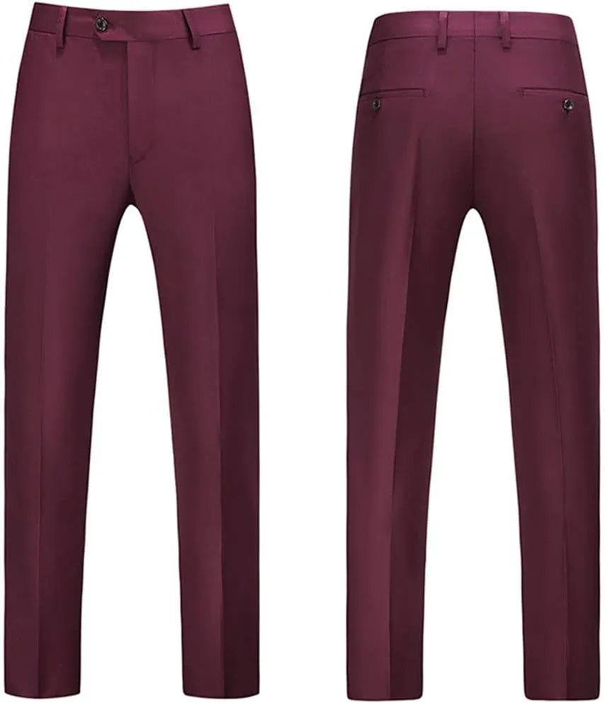 keusyoi Mens Business Slim Fit Dress Pants Office Trousers Mens Dress Formal Suit Pants Casual Pants for Men