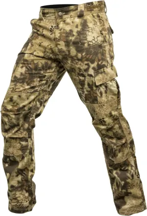 Kryptek Mens Stalker Pant, Stealthy Camo Hunting Pant with Reinforced Knees, and Seat