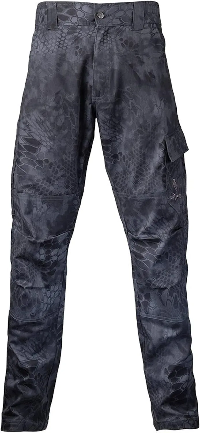 Kryptek Mens Stalker Pant, Stealthy Camo Hunting Pant with Reinforced Knees, and Seat