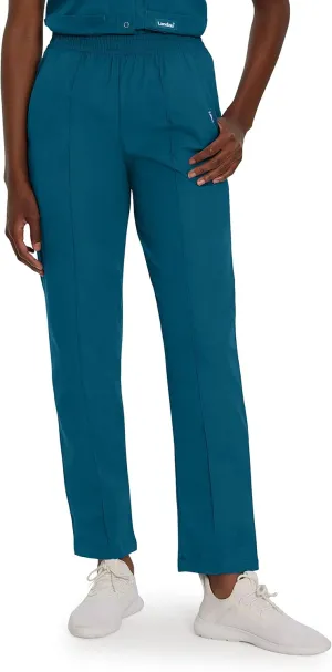 Landau Essentials Relaxed Fit 2-Pocket Elastic Scrub Pants for Women 8320