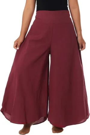 Lannaclothesdesign Cotton Palazzo Pants for Women Plus Size Hippie Wide Leg Lounge Pant