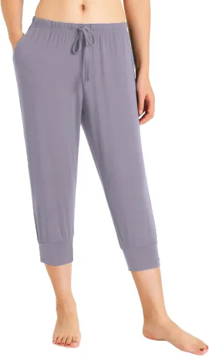Latuza Women's Viscose Jogger Capri Pajama Lounge Pants