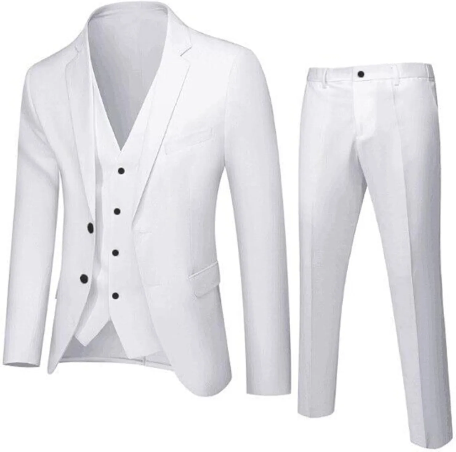 LCMTWX Men Suits Slim Fit Vest Suit R Suit Mens Business Wedding Pants Men's Coats Jackets Men'S Suit Mens Linen Suits 2