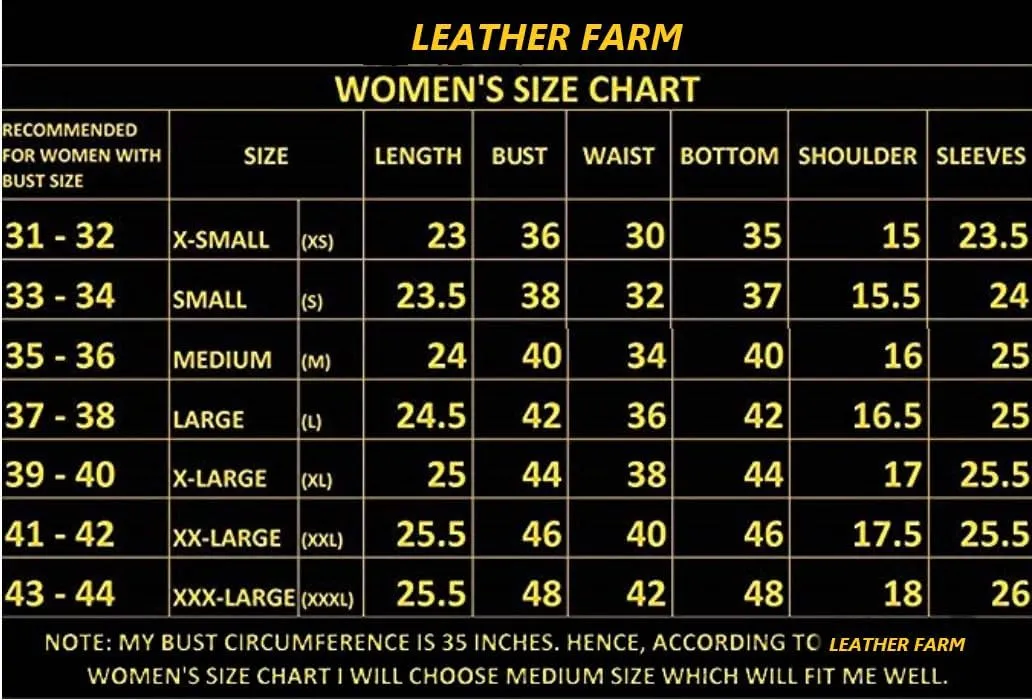 LEATHER FARM Women's Lambskin Leather Bomber Biker Jacket