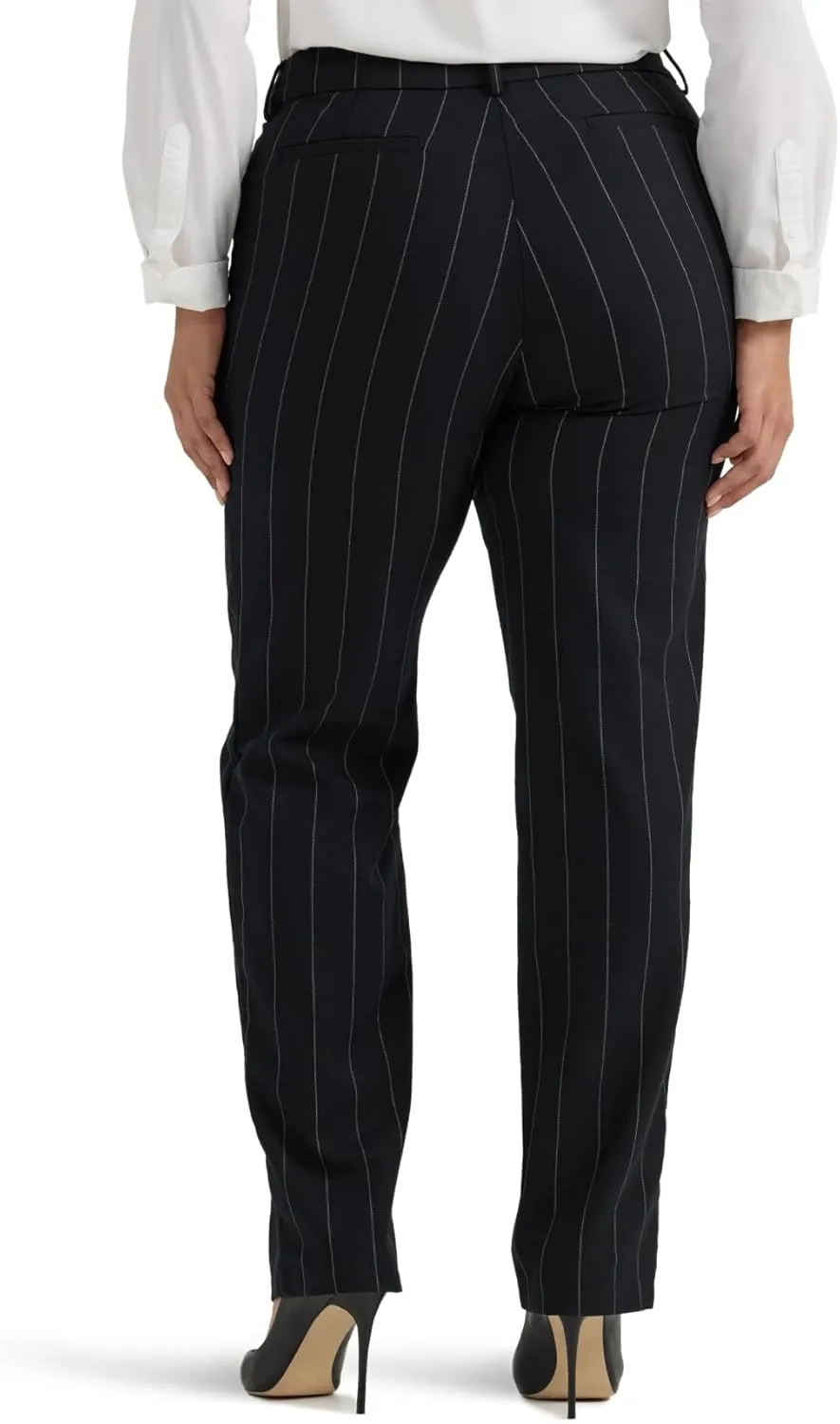 Lee Women's Plus Size Wrinkle Free Relaxed Fit Straight Leg Pant