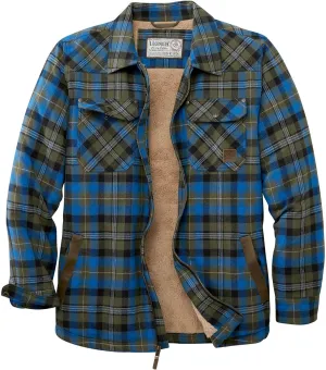 Legendary Whitetails Men's Tough as Buck Sherpa Lined Flannel Shirt Jacket