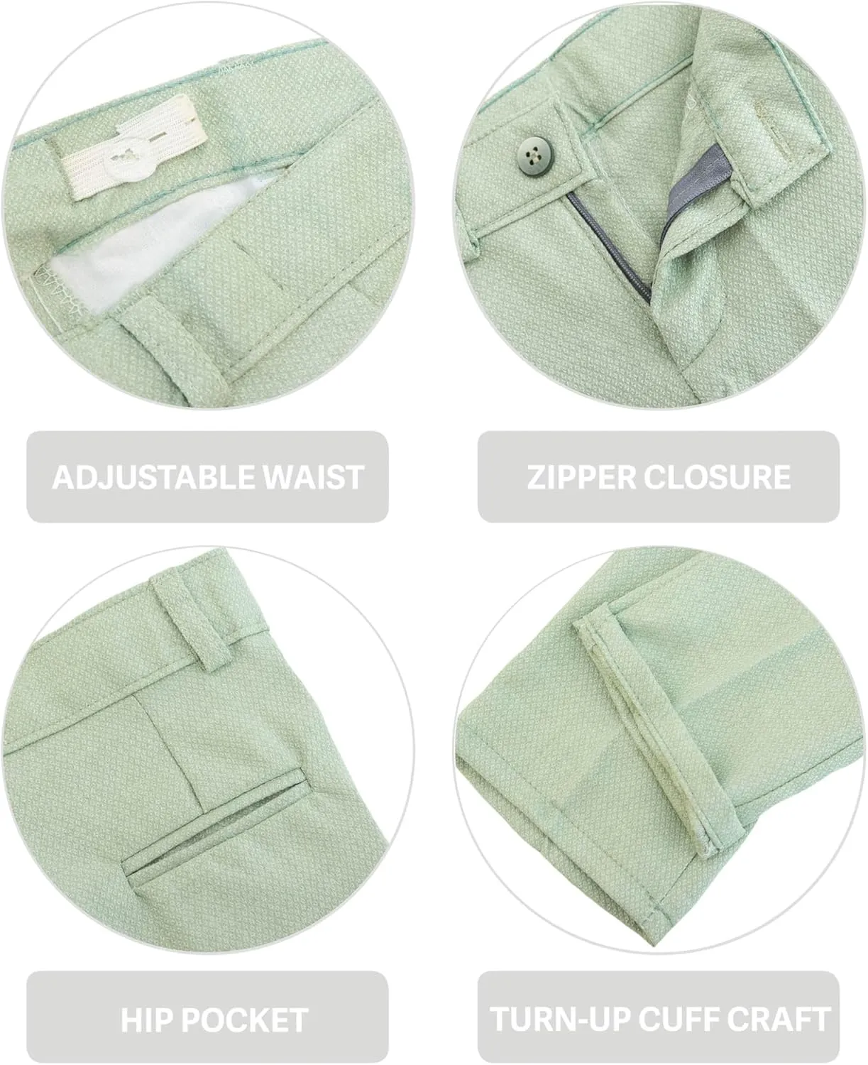 Lilax Boys Suit Set Slim Fit Vest, White Dress Shirt, Dress Pants and Bowtie 4 Piece Formal Suit Set