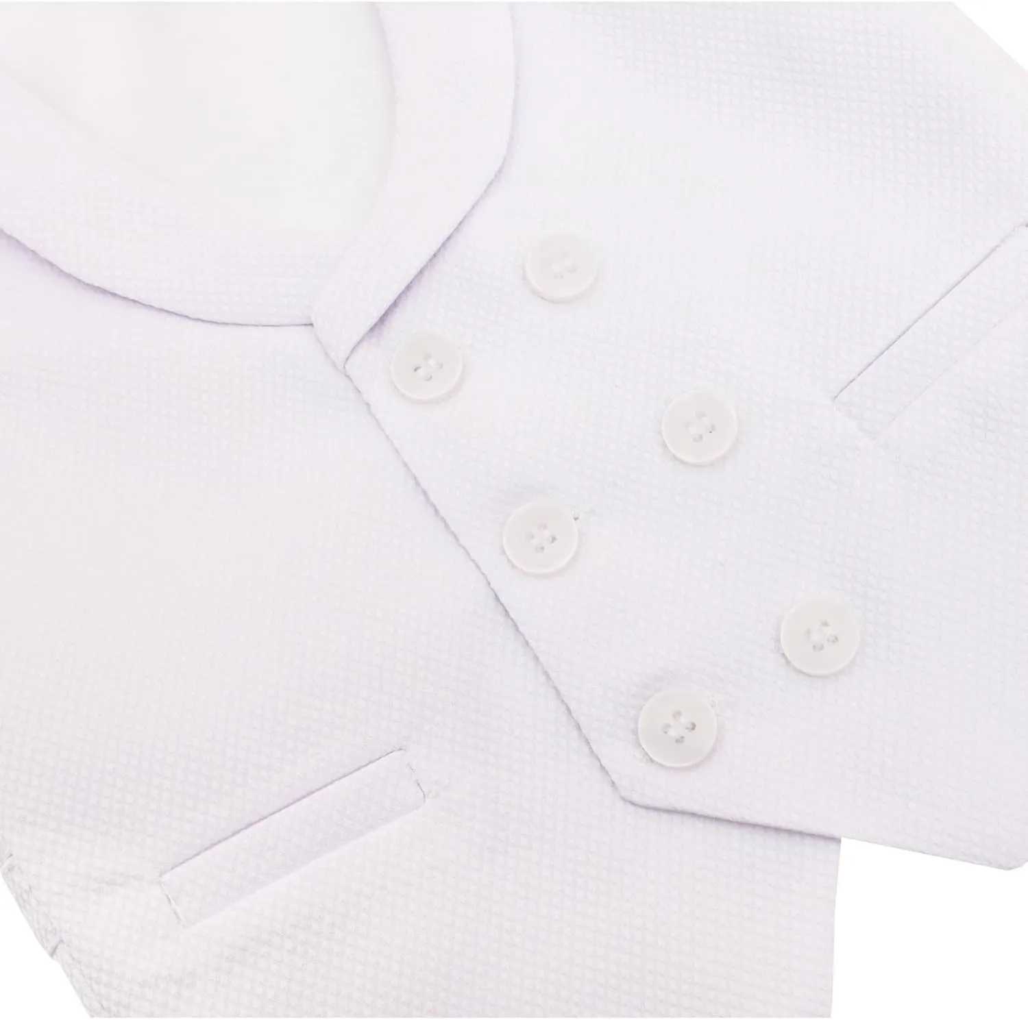 Lilax Boys Suit Set Slim Fit Vest, White Dress Shirt, Dress Pants and Bowtie 4 Piece Formal Suit Set