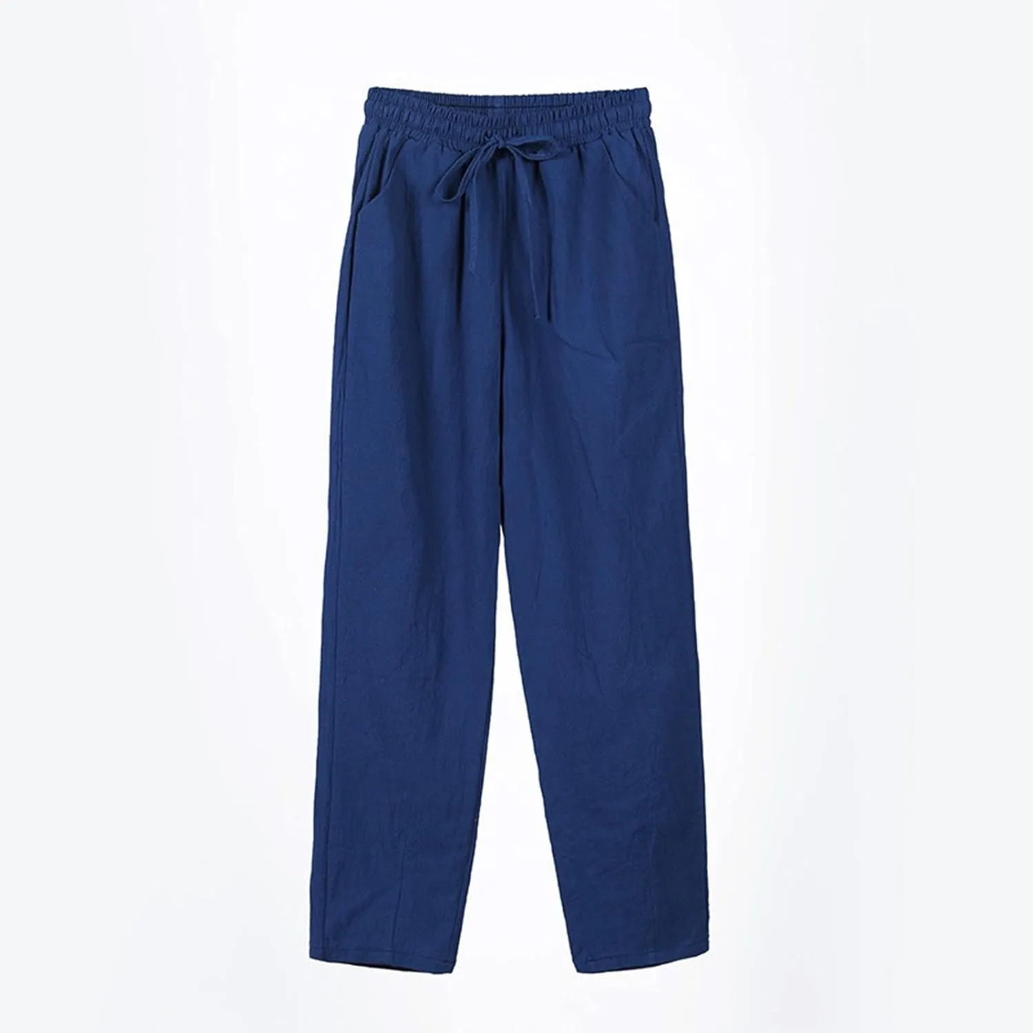 Linen Pants for Women, Peasant Pants Linen Casual Straight Leg Drawstring Trendy