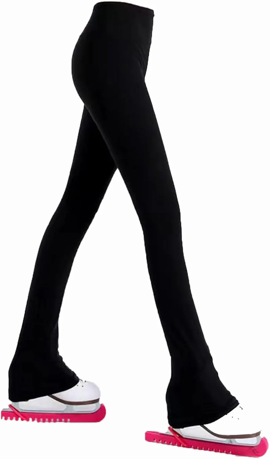 LIUHUO Figure Skating Pants Girls Fleece Practice Leggings Teens Skating Trousers