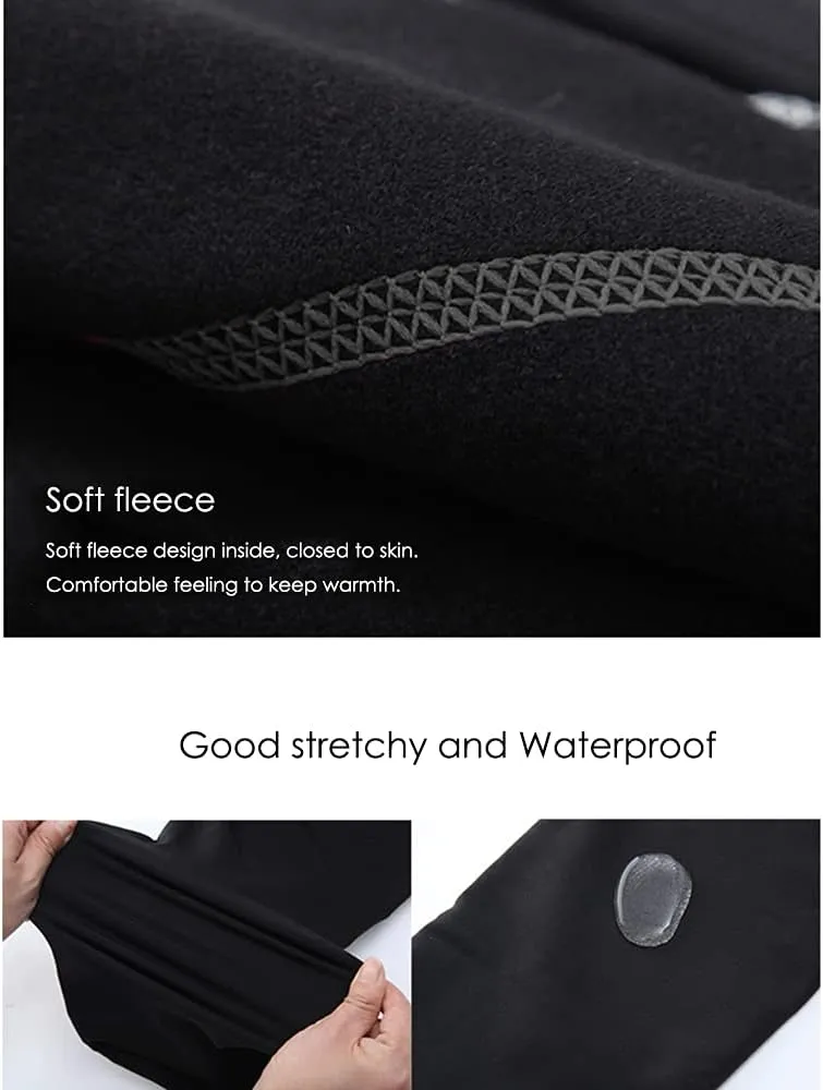LIUHUO Figure Skating Pants Girls Fleece Practice Leggings Teens Skating Trousers