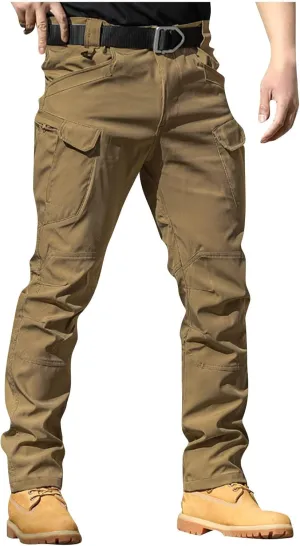 Men Cargo Pants Construction Stretch Pants for Men Multi Pockets Stylish Carpenter Pants Relaxed Fit Tall Trousers