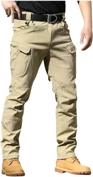 Men Cargo Pants Construction Stretch Pants for Men Multi Pockets Stylish Carpenter Pants Relaxed Fit Tall Trousers