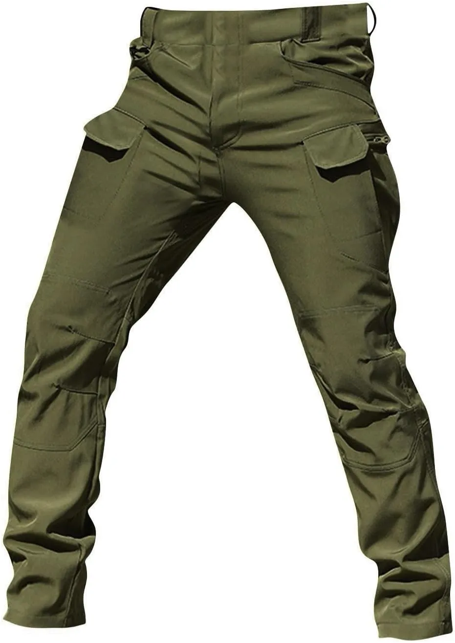 Men Cargo Pants Construction Stretch Pants for Men Multi Pockets Stylish Carpenter Pants Relaxed Fit Tall Trousers
