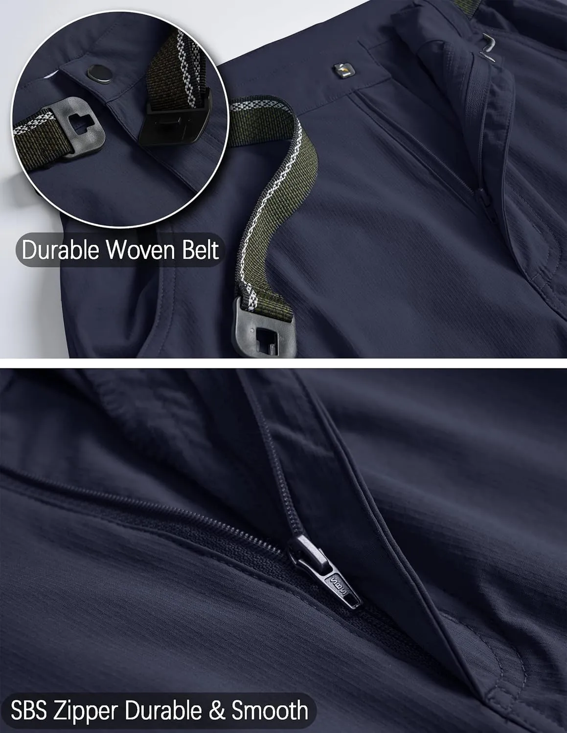 Men's Cargo Work Hiking Pants Lightweight Water Resistant Quick Dry Fishing Travel Camping Outdoor Breathable Multi Pockets