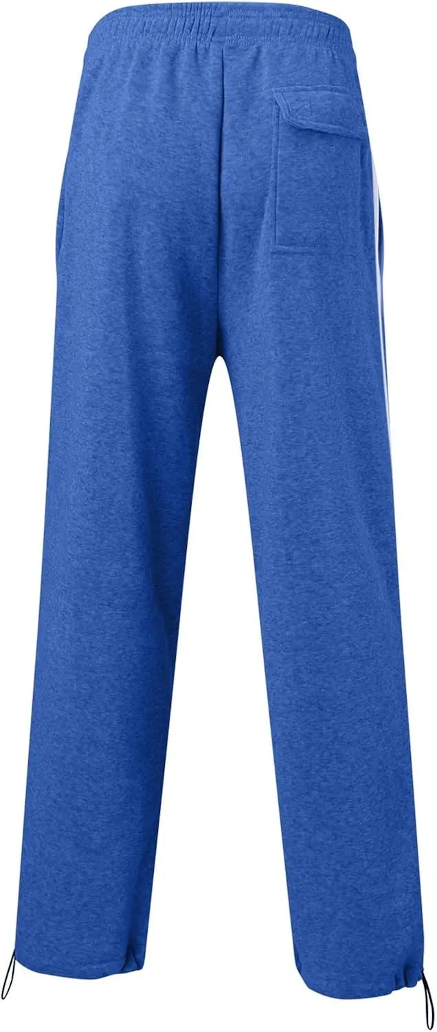 Men's Casual Cargo Relaxed Pants, Sports Fitness Pants, Elastic Drawstring Waist Lightweight Chino Pants for Man