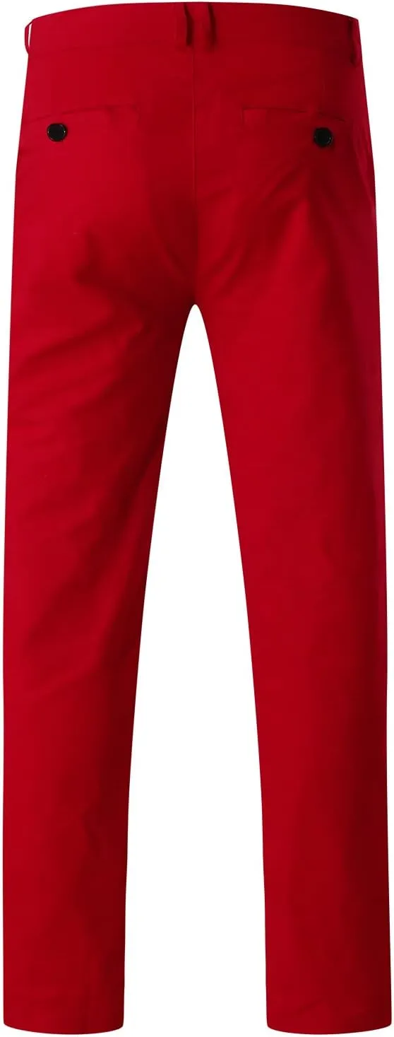 Men's Chino Pants Slim Fit Stretch Comfy Lightweight Dress Pants Skinny Straight Formal Pants Casual Business Trousers