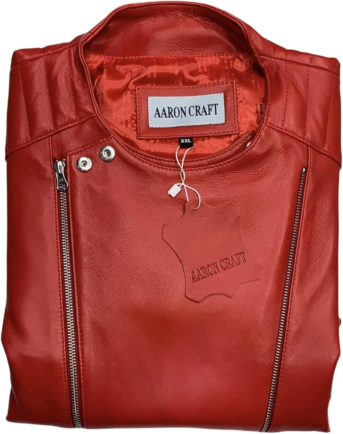 Men's Lambskin Leather Bomber Biker Jacket