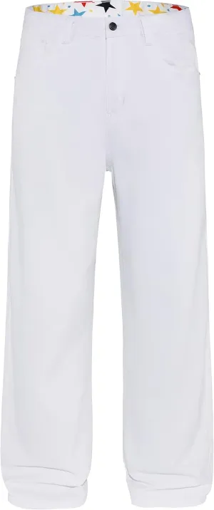 Men's Non-Stretch Relaxed Fit Wide-Leg Baggy Jeans Pants