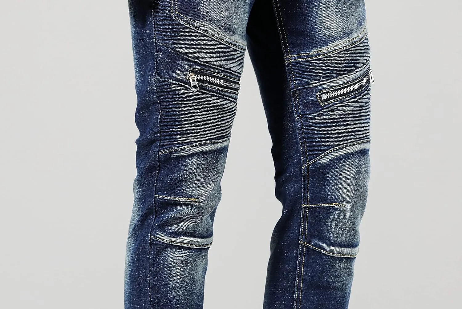 Men's Slim Fashion Ripped Straight Holes Stretchy Jeans