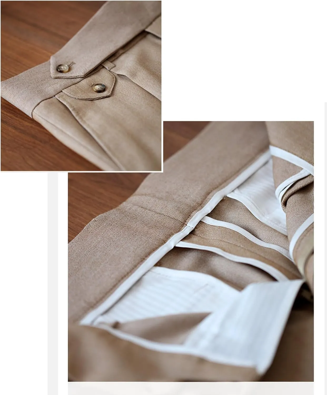 Men's Slim Fit Dress Pants Regular Fit Flat Front Suit Pants Stylish Long Trousers
