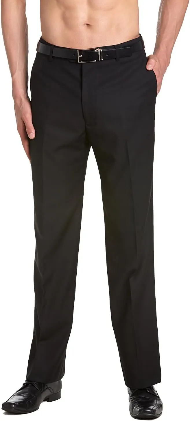 Men's TUXEDO Pants Tux Pant Flat Front Satin Band Stripe Solid Colors