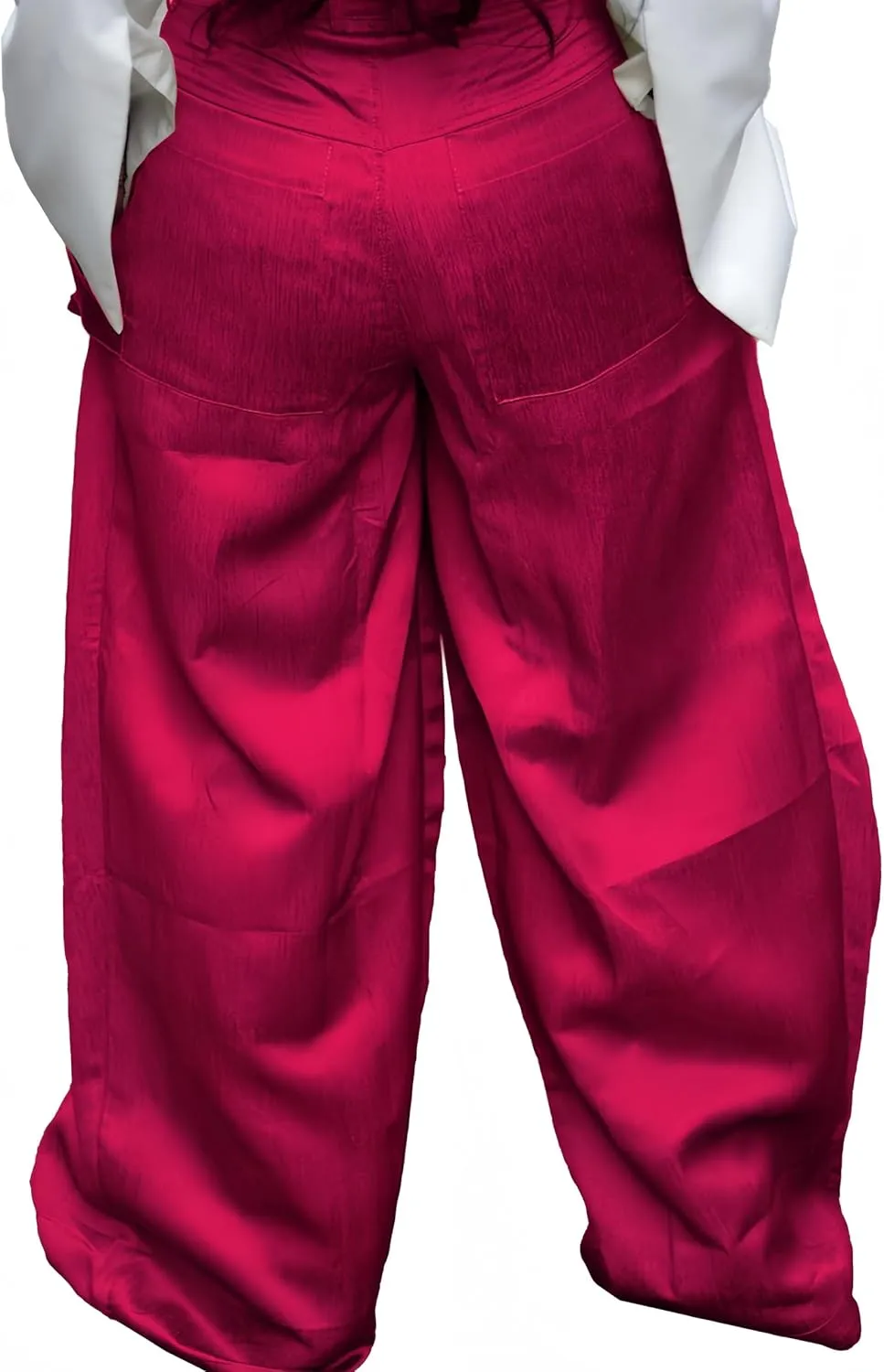 Mid Rise Wide Leg Cargo Pants for Women Baggy Trousers with Detachable Pockets Streetwear