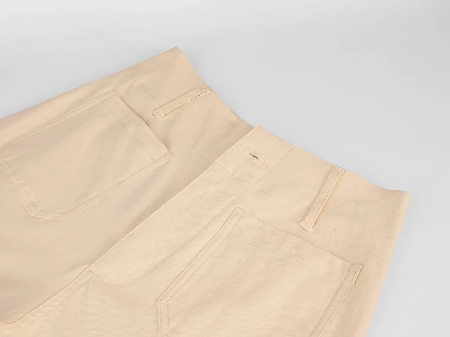 miduo Womens High Waisted Cropped Wide Leg Stretchy Straight Pants Trousers with Pockets