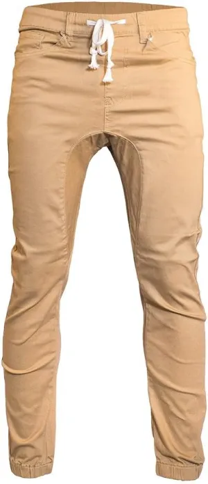 Minimal Apparel Men's Trendy Harem Twill Slim Fit Jogger Pants