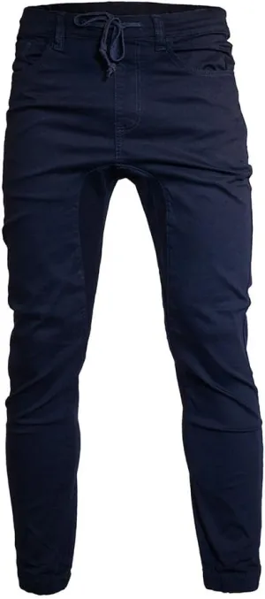 Minimal Apparel Men's Trendy Harem Twill Slim Fit Jogger Pants