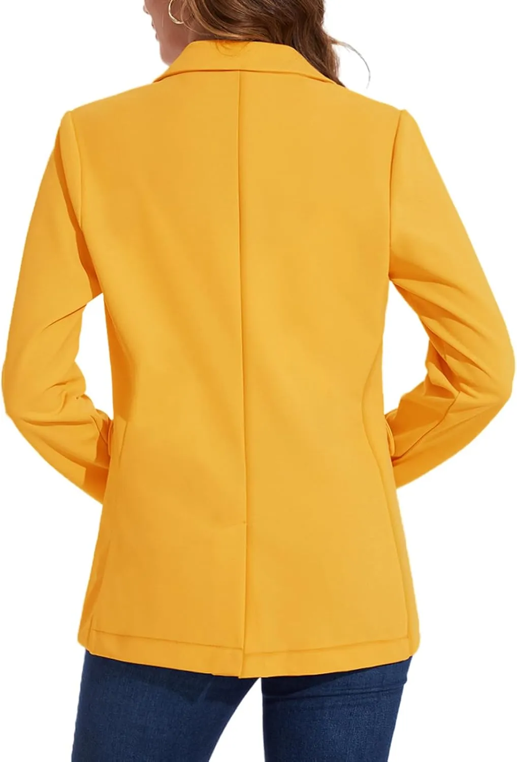 MINTLIMIT Blazers for Women One Button Jacket Suits Notched Lapel Classic Casual Formal Long Sleeve Blazer with Pockets