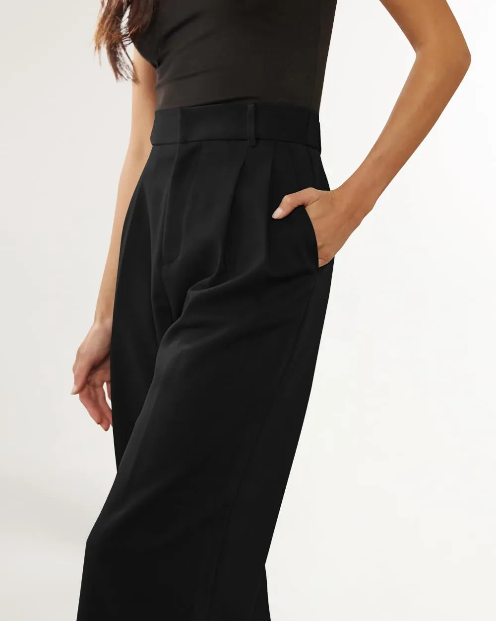 NIMIN Wide Leg Dressy Pants High Waisted Work Business Casual Slack 2025 Summer Flowy Palazzo Trousers with Pockets