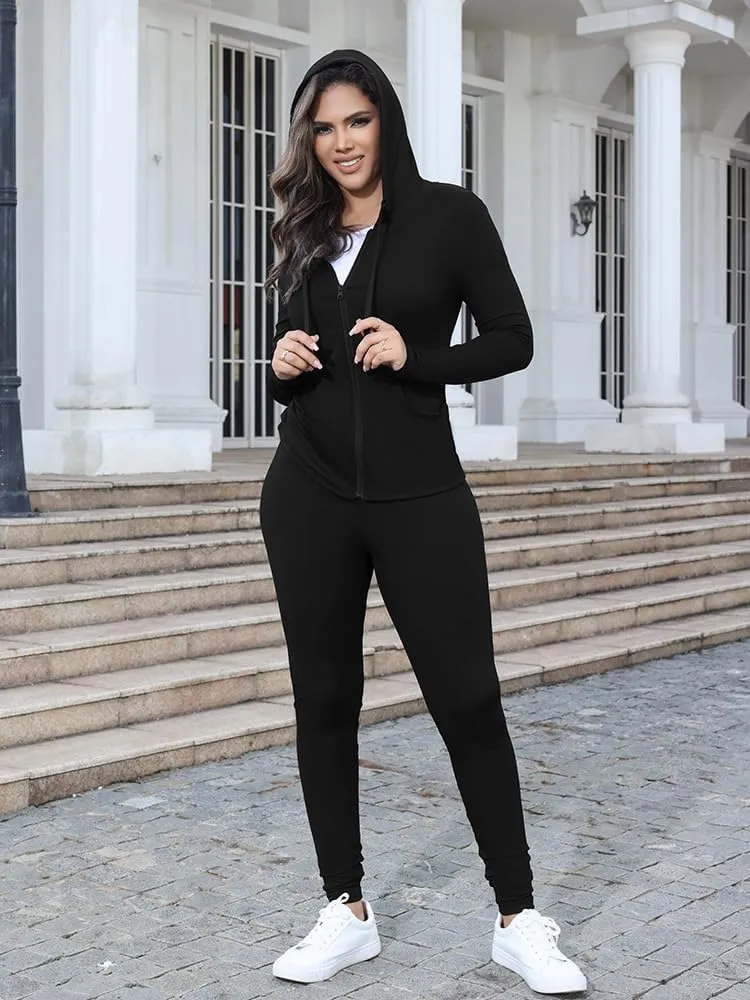 Nimsruc Two Piece Outfits for Women Casual Bodycon Sweatsuits