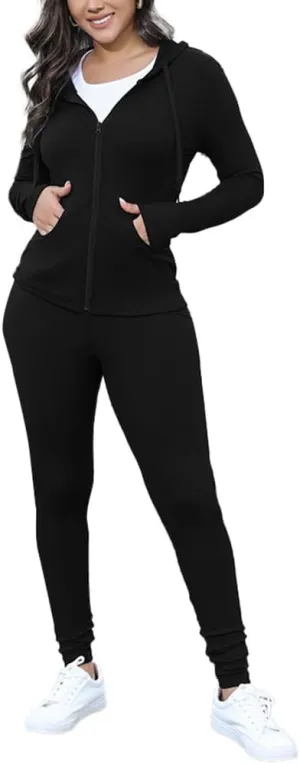 Nimsruc Two Piece Outfits for Women Casual Bodycon Sweatsuits
