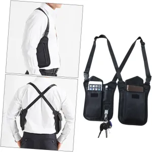 Nylon Armpit Case Stealthy Underarm Bag for Men Waterproof and Scratch-resistant Multi-pocket Organizati