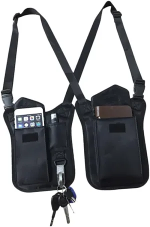 Nylon Underarm Shoulder Bag Men's Armpit Bag Telescopic Fastener Stealthy and for Everyday Use