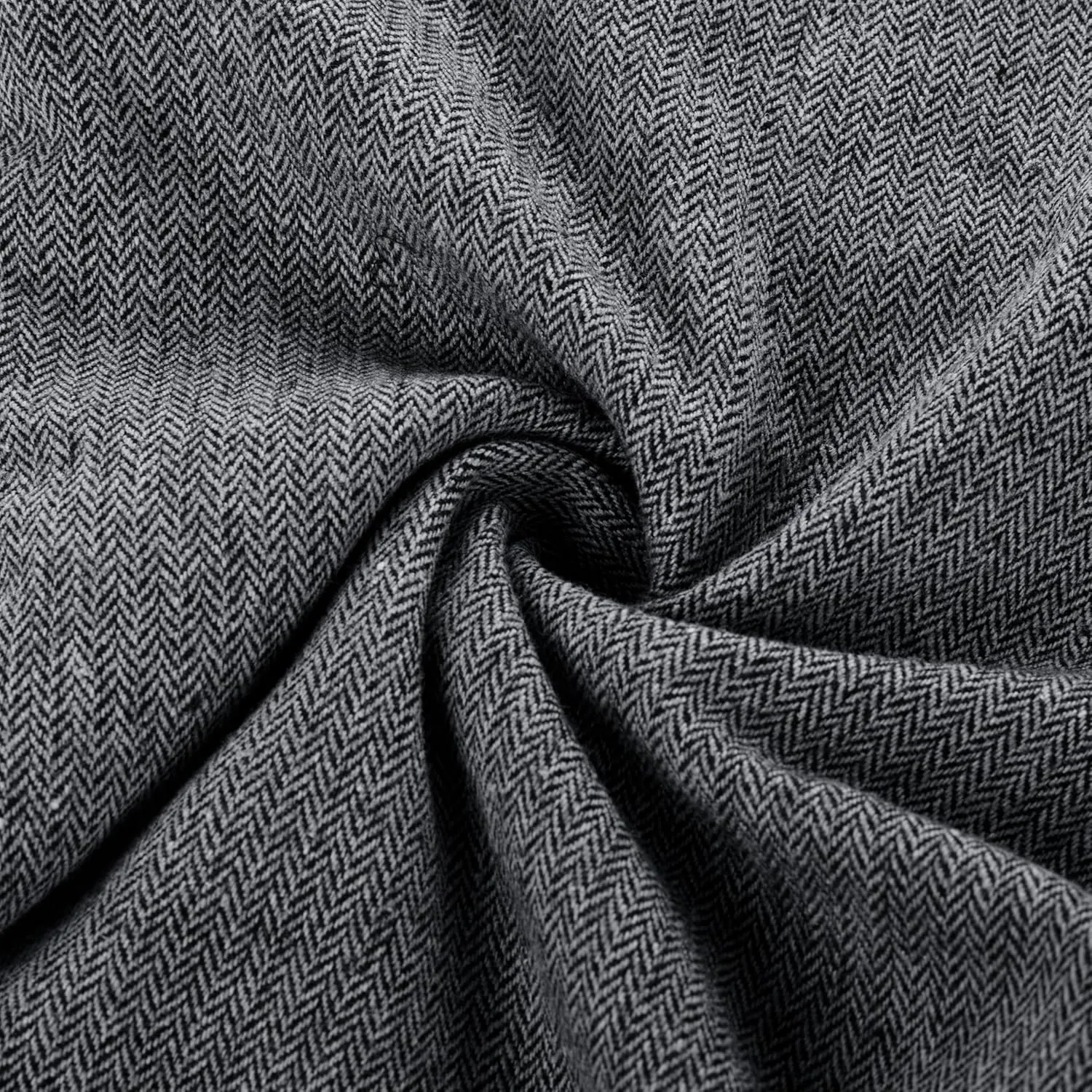 PJ PAUL JONES Men Trousers Vintage Tweed Pants Herringbone Pleated Pant