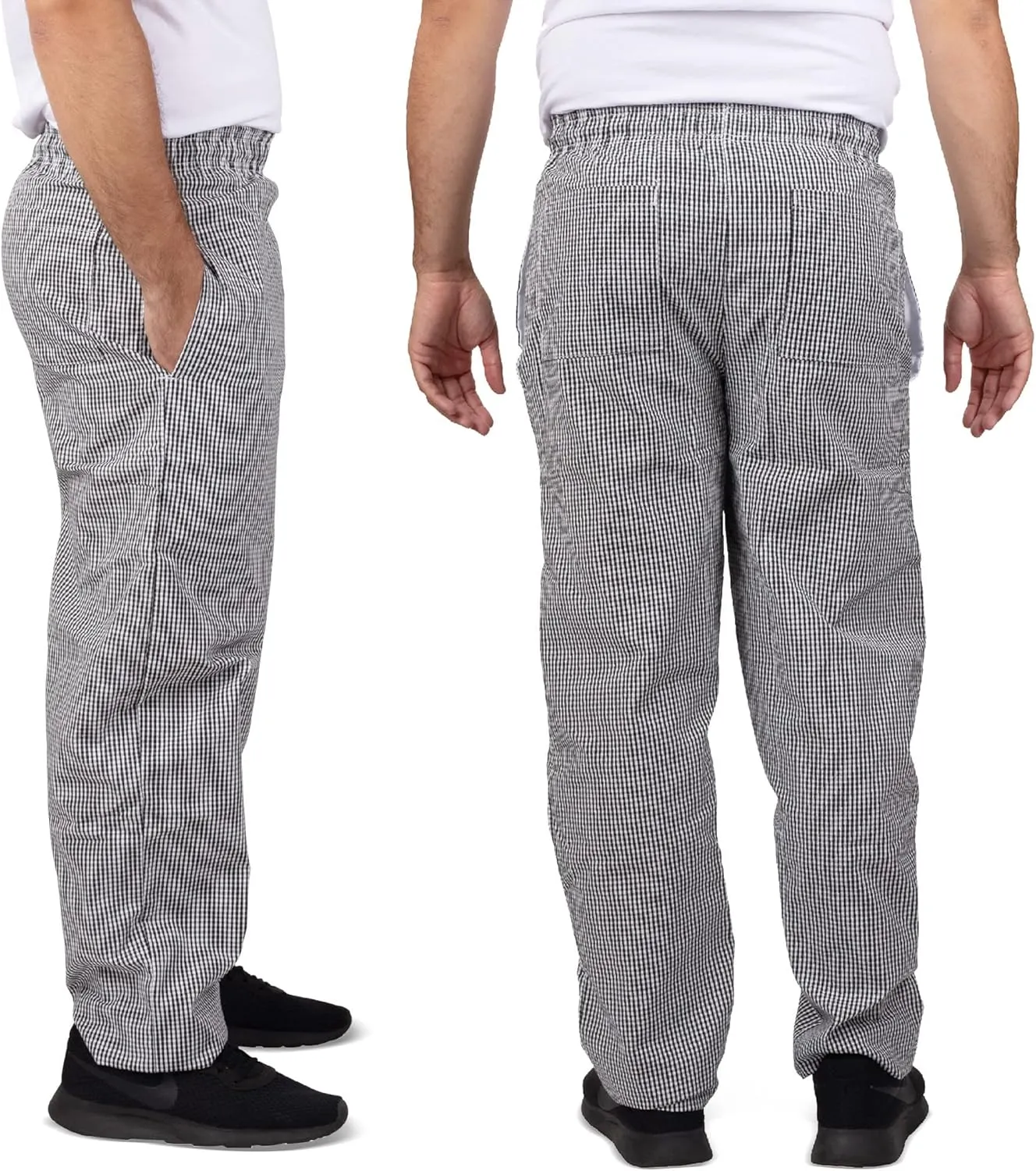 Professional Adult Size Chef Uniform Pants Bulk Packs