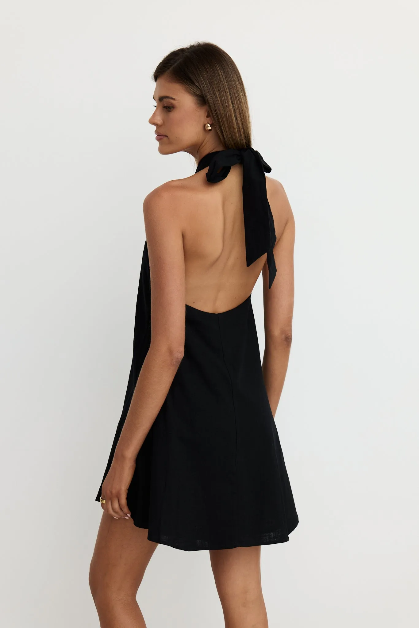 Reese Mini Dress (Black)