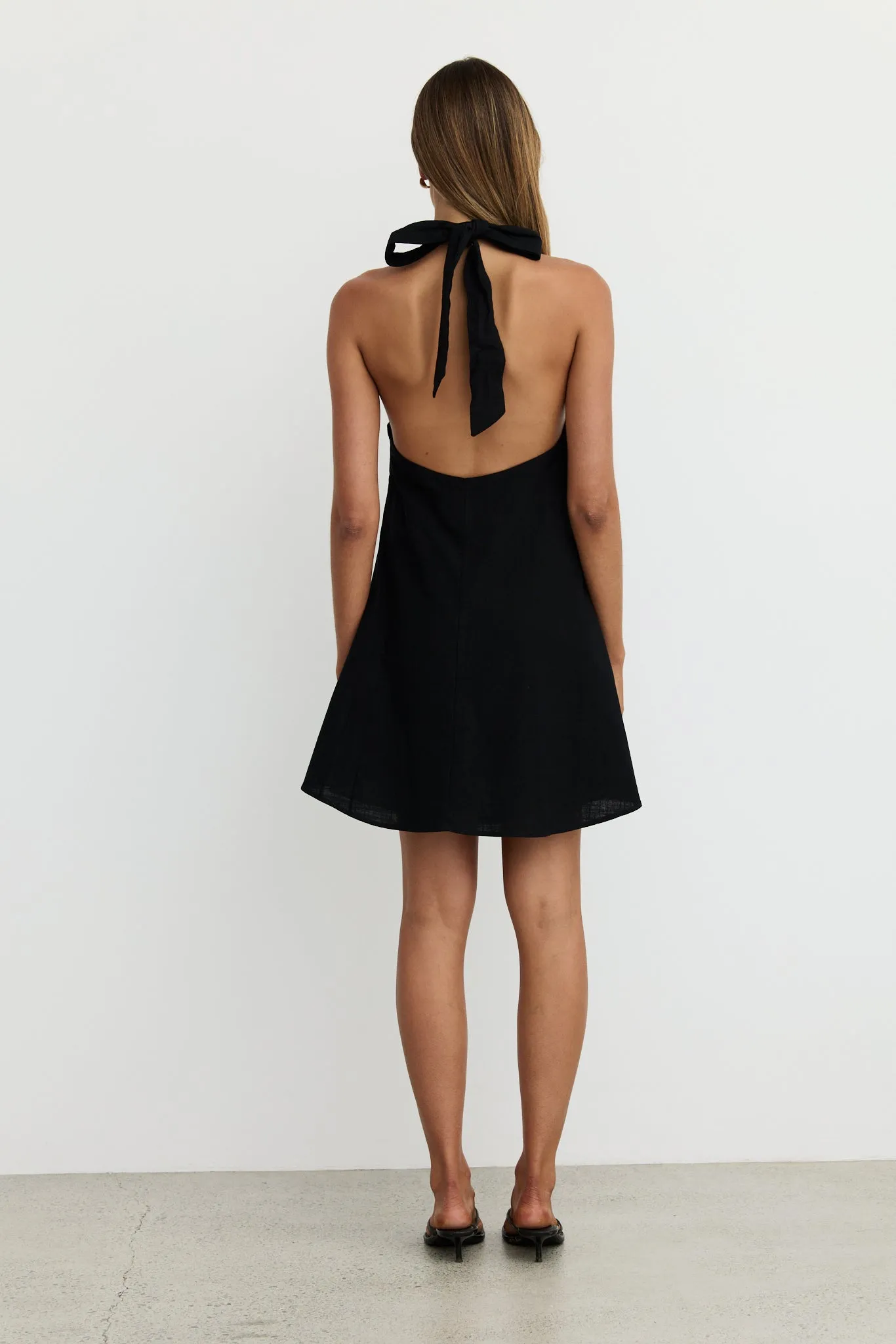 Reese Mini Dress (Black)
